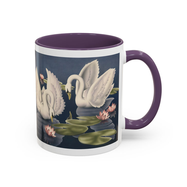 Turner Swans and Lillies Coffee Mug | Print-on-Demand Ceramic Accent Mug (11/15oz)
