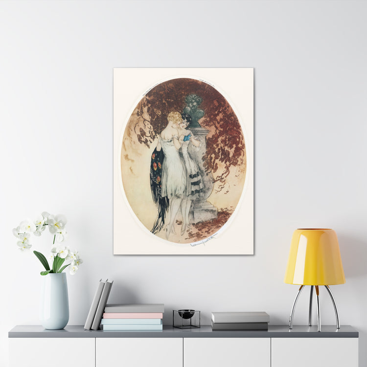Secrets by Louis Icart | Museum-Quality Canvas Print | Art Deco Wall Art