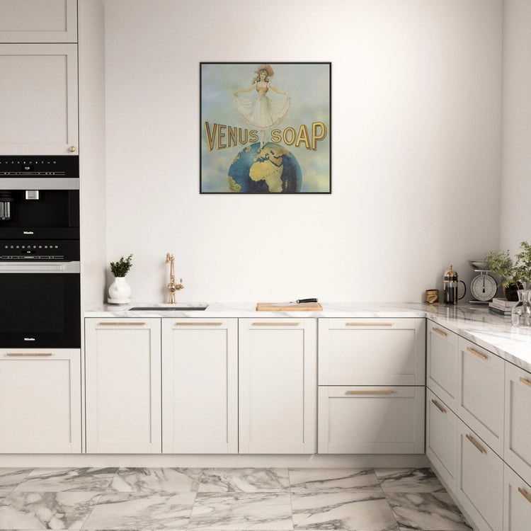 Venus Soap | Metal Framed Poster | Vintage Advertising Art