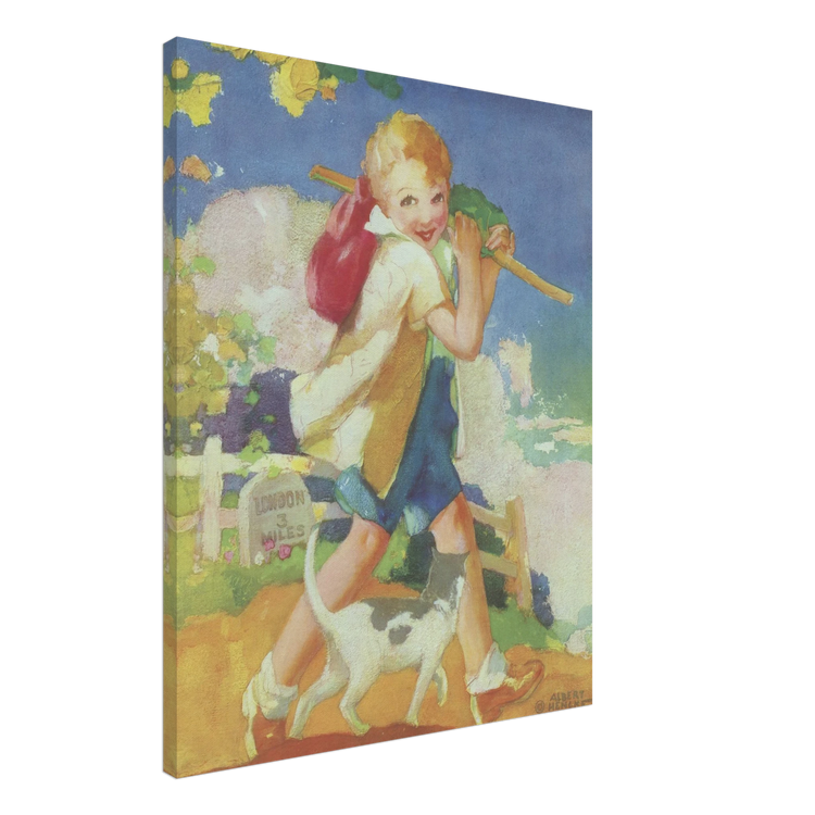 Dick Whittington by Albert Hencke | Vintage Nursery Art Print | Canvas Print