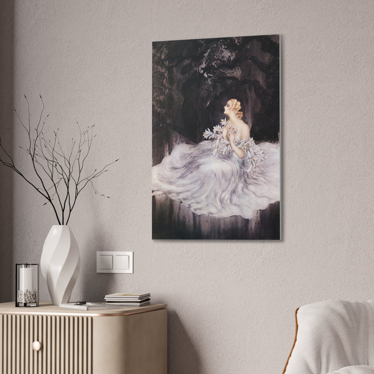 Lilies by Louis Icart | Museum-Quality Canvas Print | Art Deco Wall Art