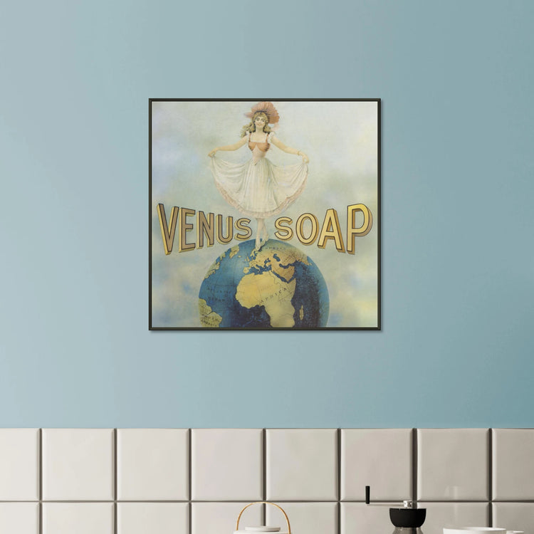 Venus Soap | Metal Framed Poster | Vintage Advertising Art