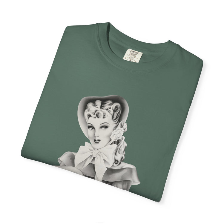 "Warmth, not ICE" Vintage Portrait Tee | Pro-Immigrant Activism | Garment-Dyed Heavyweight Crewneck