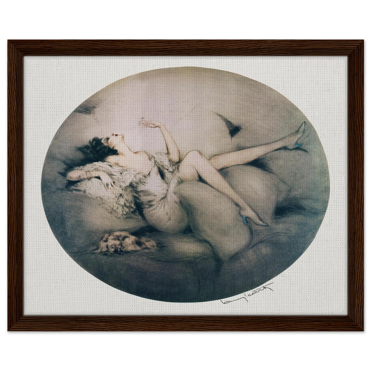 Cigarette Memories by Louis Icart | Framed Canvas Print | Art Deco Wall Art