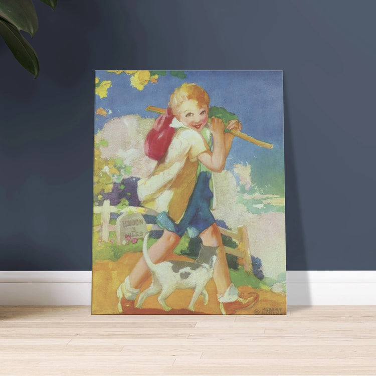 Dick Whittington by Albert Hencke | Vintage Nursery Art Print | Canvas Print