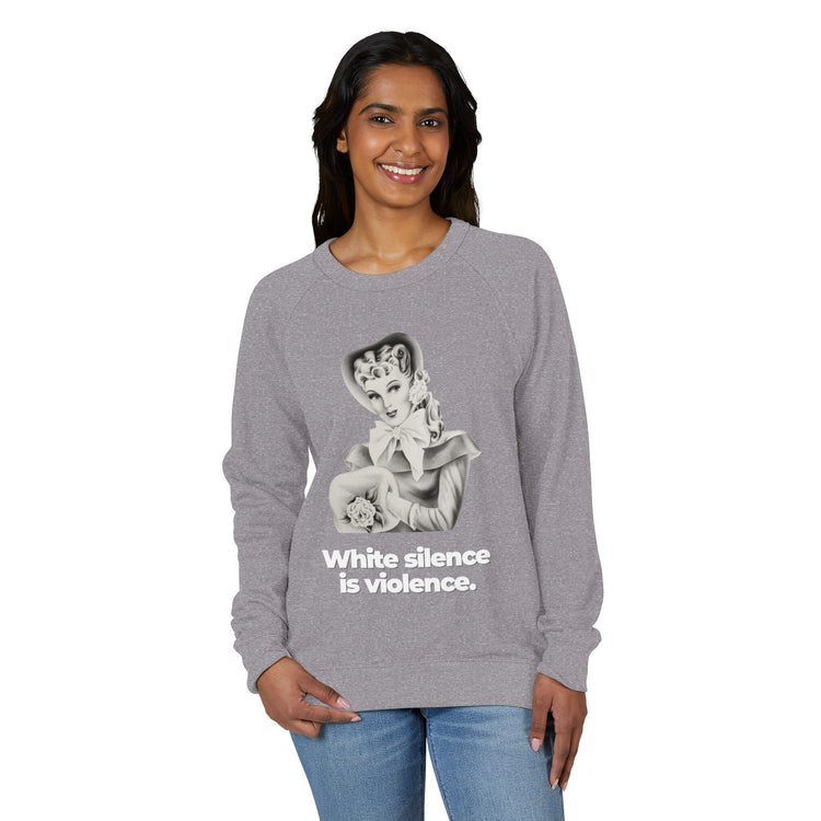 "White Silence is Violence" Vintage Portrait Crewneck | Activist Apparel | Sweatshirt