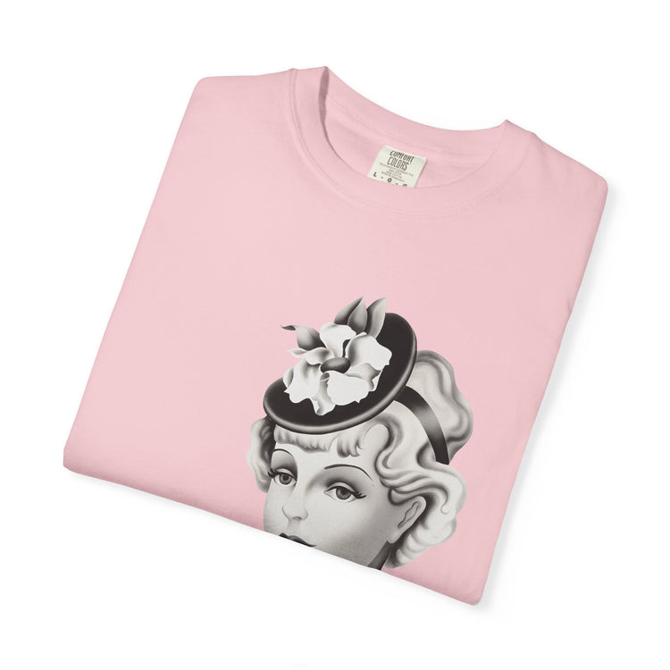 "Femme is Not Fragile" Vintage Portrait Tee | Queer Femme Pride | Garment-Dyed Heavyweight Crewneck
