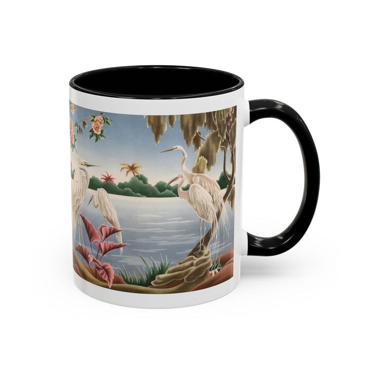 Turner Egrets Coffee Mug | Print-on-Demand Ceramic Accent Mug (11/15oz)