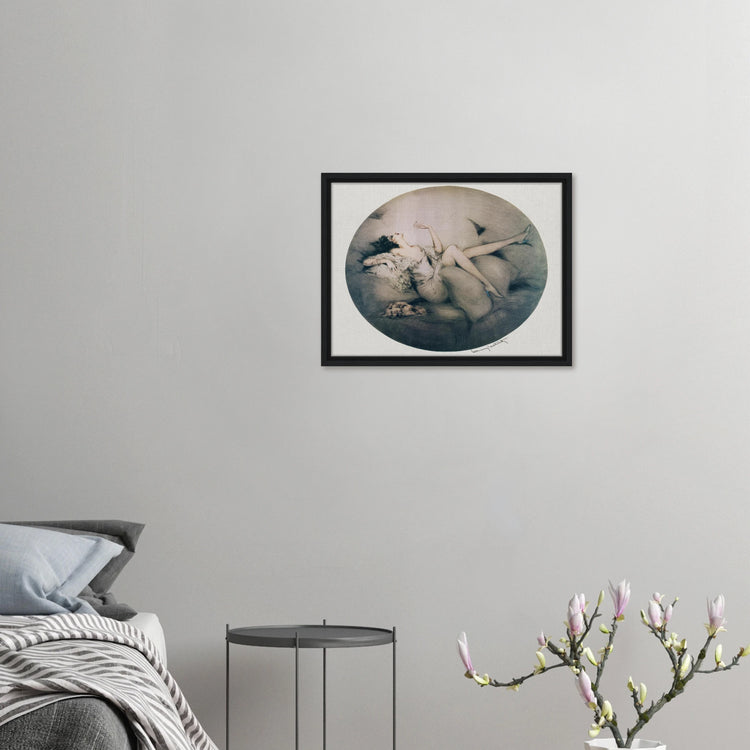 Cigarette Memories by Louis Icart | Framed Canvas Print | Art Deco Wall Art