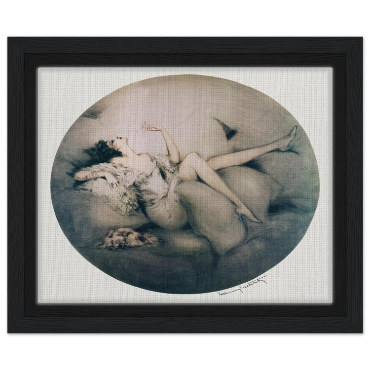 Cigarette Memories by Louis Icart | Framed Canvas Print | Art Deco Wall Art
