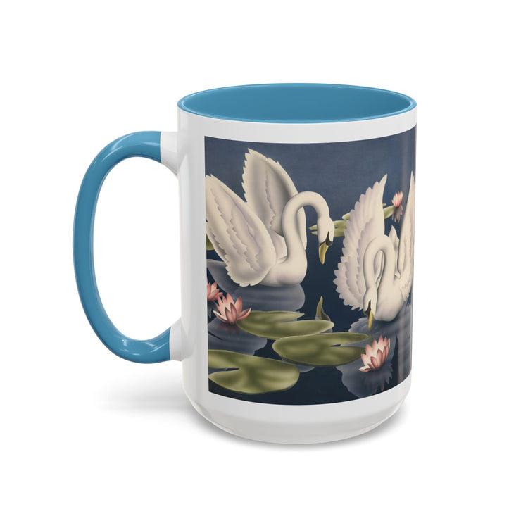 Turner Swans and Lillies Coffee Mug | Print-on-Demand Ceramic Accent Mug (11/15oz)