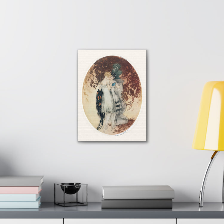 Secrets by Louis Icart | Museum-Quality Canvas Print | Art Deco Wall Art