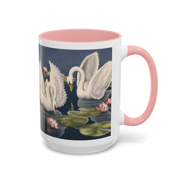 Turner Swans and Lillies Coffee Mug | Print-on-Demand Ceramic Accent Mug (11/15oz)