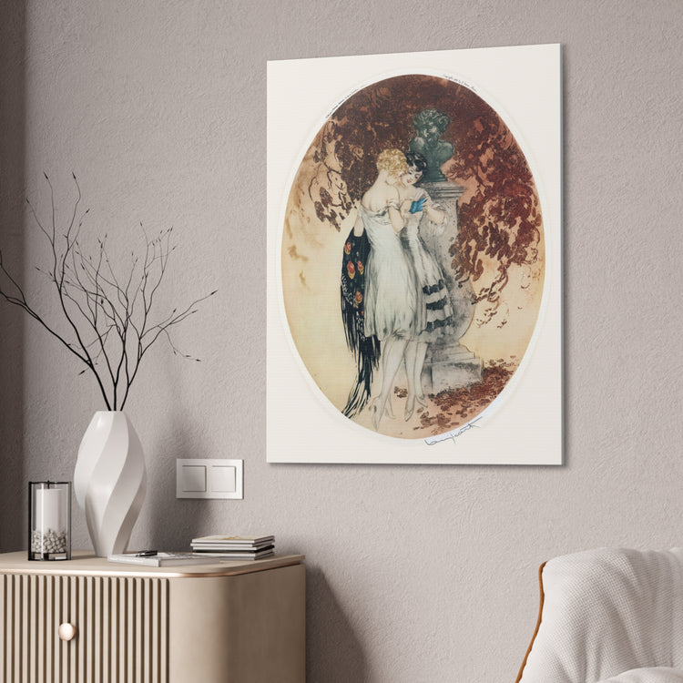 Secrets by Louis Icart | Museum-Quality Canvas Print | Art Deco Wall Art