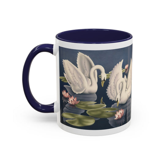 Turner Swans and Lillies Coffee Mug | Print-on-Demand Ceramic Accent Mug (11/15oz)