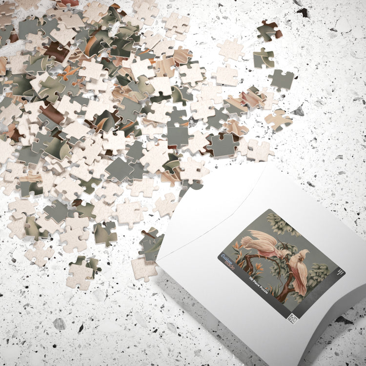 Turner White Cockatoo Jigsaw Puzzle — Vintage Tropical Bird Puzzle (110–1014 pcs)