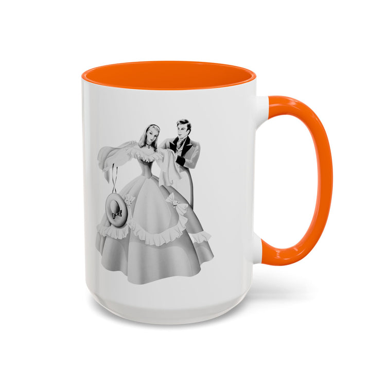 Vintage Romantic Portrait Mug - Couples with "Lady in Pink" | 1940s Turner Art