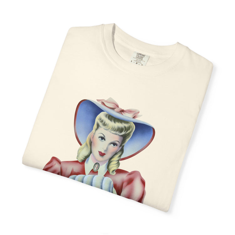 "Privilege is Invisible" Vintage Portrait Tee | White Accountability | Garment-Dyed Heavyweight Crewneck