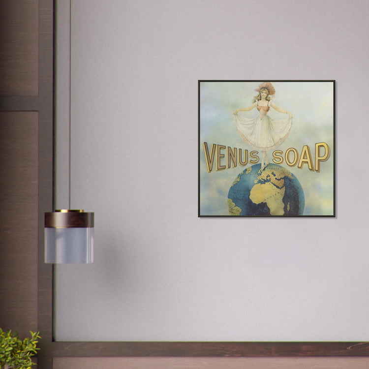 Venus Soap | Metal Framed Poster | Vintage Advertising Art