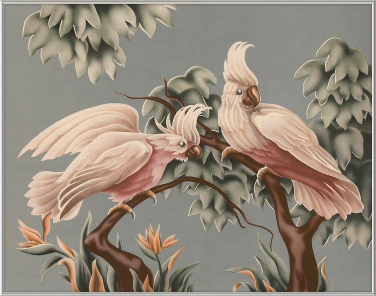 Custom Framed Turner White Cockatoos | Premium Giclee Print | Vintage Bird Lithograph