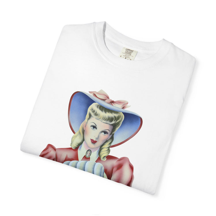 "Privilege is Invisible" Vintage Portrait Tee | White Accountability | Garment-Dyed Heavyweight Crewneck