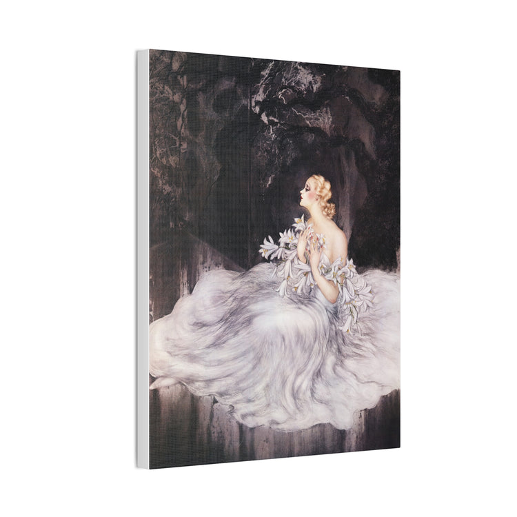 Lilies by Louis Icart | Museum-Quality Canvas Print | Art Deco Wall Art