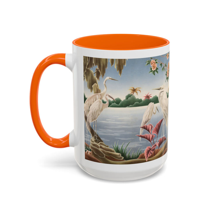 Turner Egrets Coffee Mug | Print-on-Demand Ceramic Accent Mug (11/15oz)