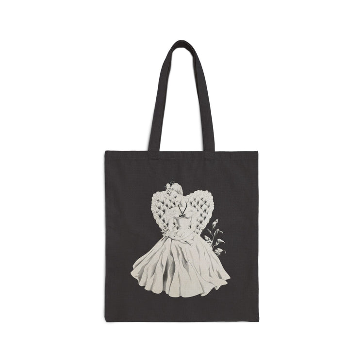 Vintage Romantic Portrait Tote Bag - Blonde with Bouquet | 1940s Turner Art