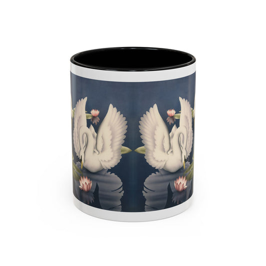 Turner Swans and Lillies Coffee Mug | Print-on-Demand Ceramic Accent Mug (11/15oz)