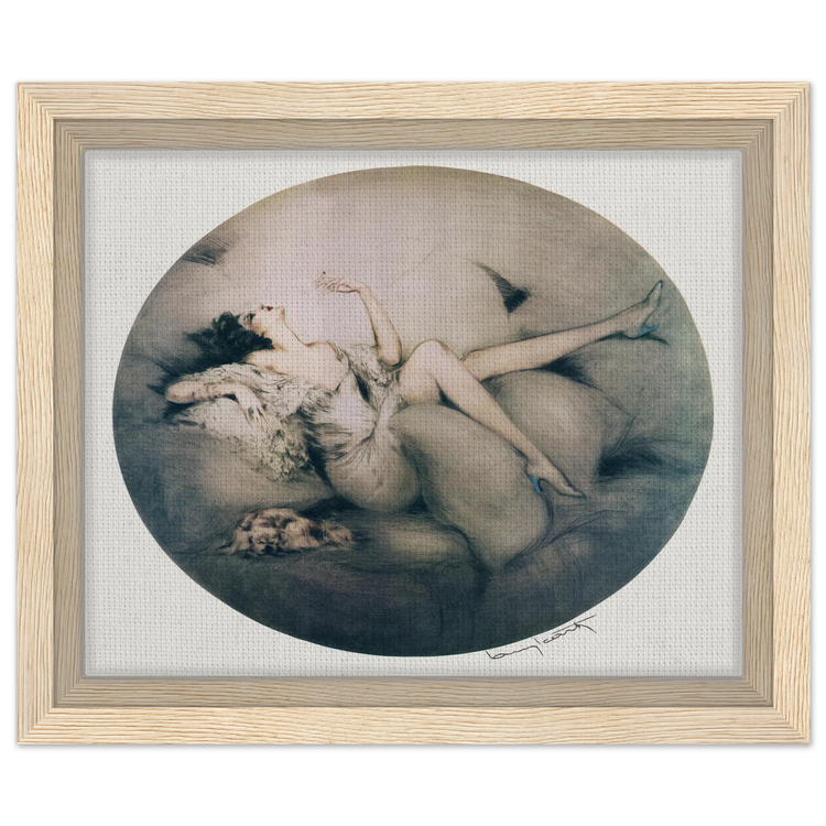 Cigarette Memories by Louis Icart | Framed Canvas Print | Art Deco Wall Art