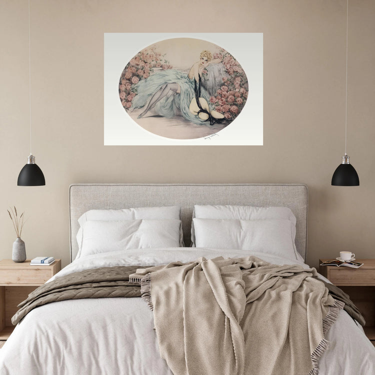 La Belle Rose by Louis Icart | Fine Art Poster | Art Deco Wall Art