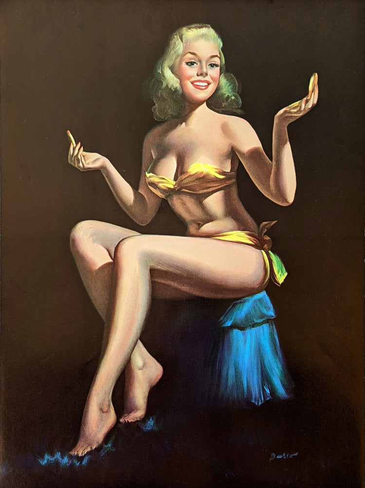 Vintage Pinup Gift Set (12 Items) | 6 Prints + 6 Greeting Cards | 1940s-50s Style