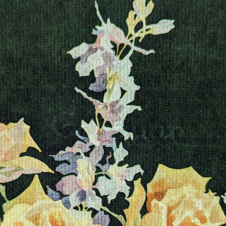 Roses and Larkspur by Mary and Nelson Grofe | 1940s Vintage Lithograph | Still Life Floral Wall Art