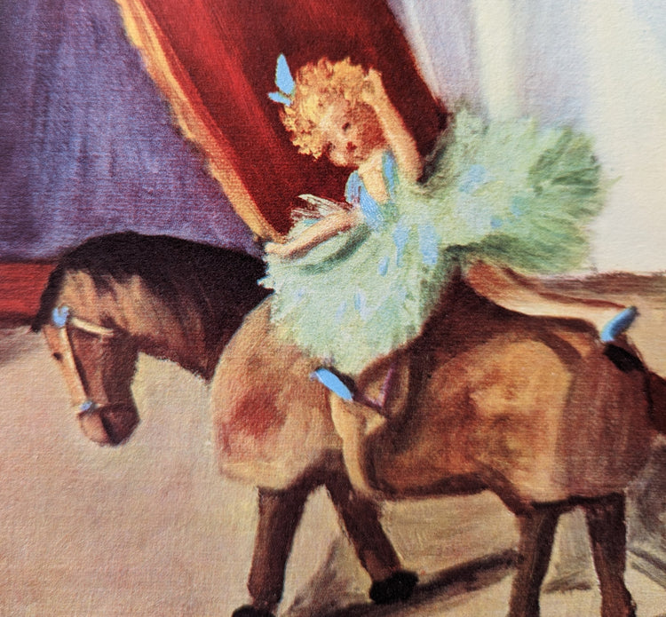 Humpty Dumpty Circus by Renée Barnes | 1930s Vintage Lithograph | Whimsical Toy Room Wall Art