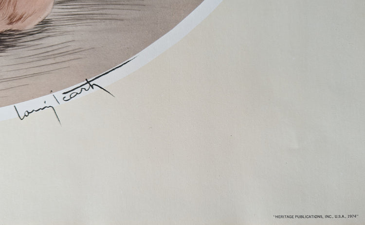 Hortense by Louis Icart | 1970s Art Deco Reproduction | Offset Lithograph | Romantic French Wall Art