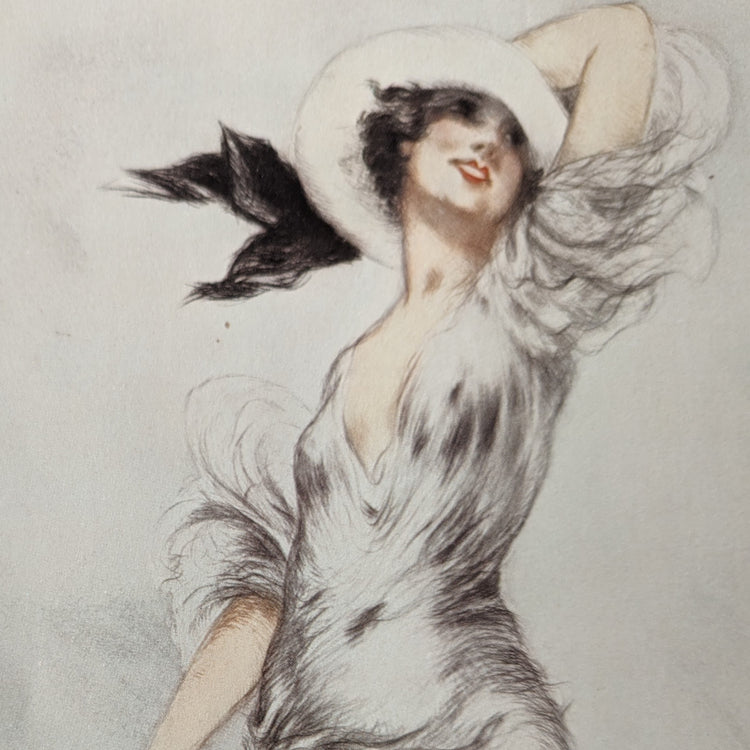 Joy of Life by Louis Icart | 1970s Art Deco Reproduction | Offset Lithograph | French Glamour Wall Art