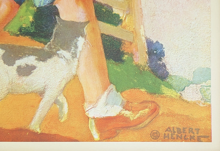 Dick Whittington by Albert Hencke | 1930s Vintage Lithograph | Classic Nursery Print