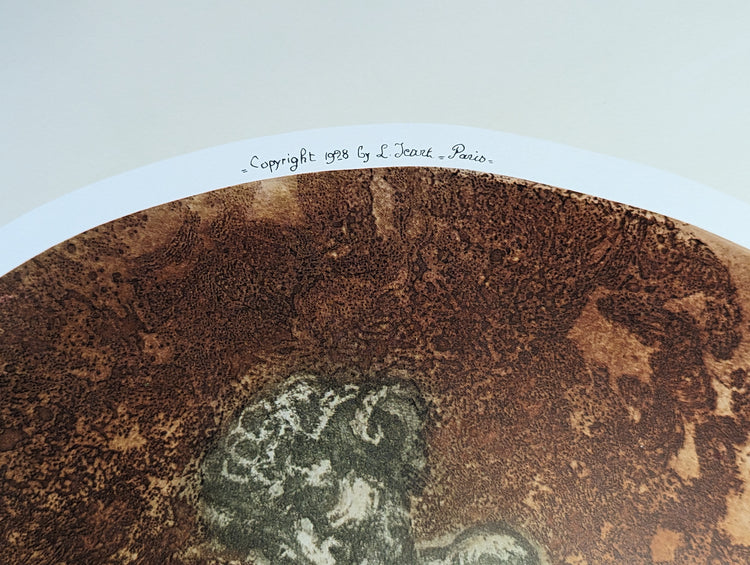 Secrets by Louis Icart | 1970s Art Deco Reproduction | Offset Lithograph | French Glamour Wall Art