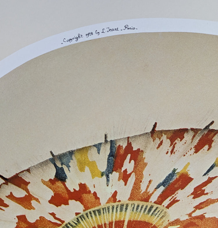 Parasol by Louis Icart | 1920s Art Deco Print | Offset Lithograph | Romantic French Interior Style