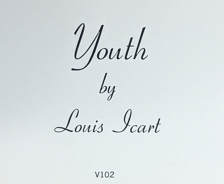 Youth by Louis Icart | 1970s French Art Deco Lithograph | Romantic Vintage Wall Art