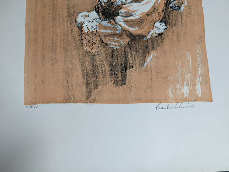 Mother and Baby by Frank Palmieri | 1970s Signed Lithograph | Vintage Family Wall Art