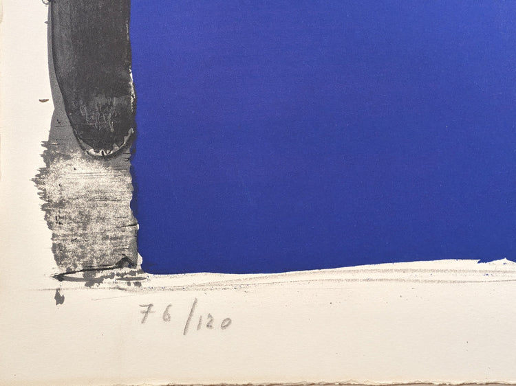 Abstract Composition by Walter Burger | 1970 Signed Lithograph | Mid-Century Modern Wall Art