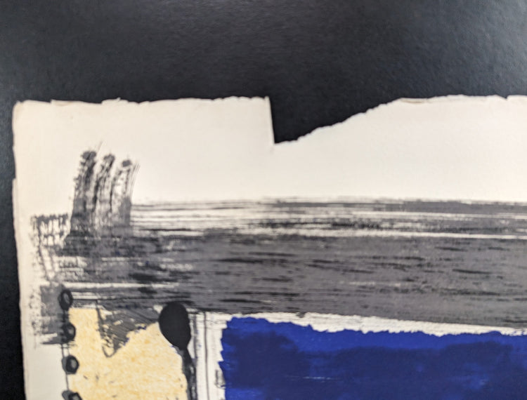 Abstract Composition by Walter Burger | 1970 Signed Lithograph | Mid-Century Modern Wall Art