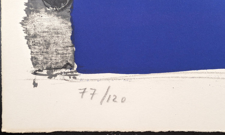 Abstract Composition by Walter Burger | 1970 Signed Lithograph | Mid-Century Modern Wall Art