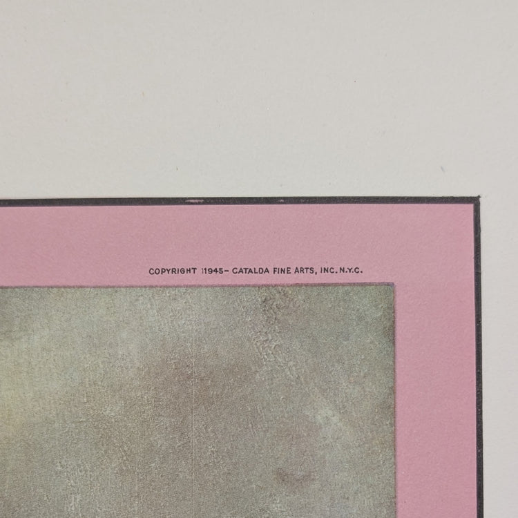 Roses by Harry Lane | 1945 Vintage Lithograph | Still Life Floral Wall Art