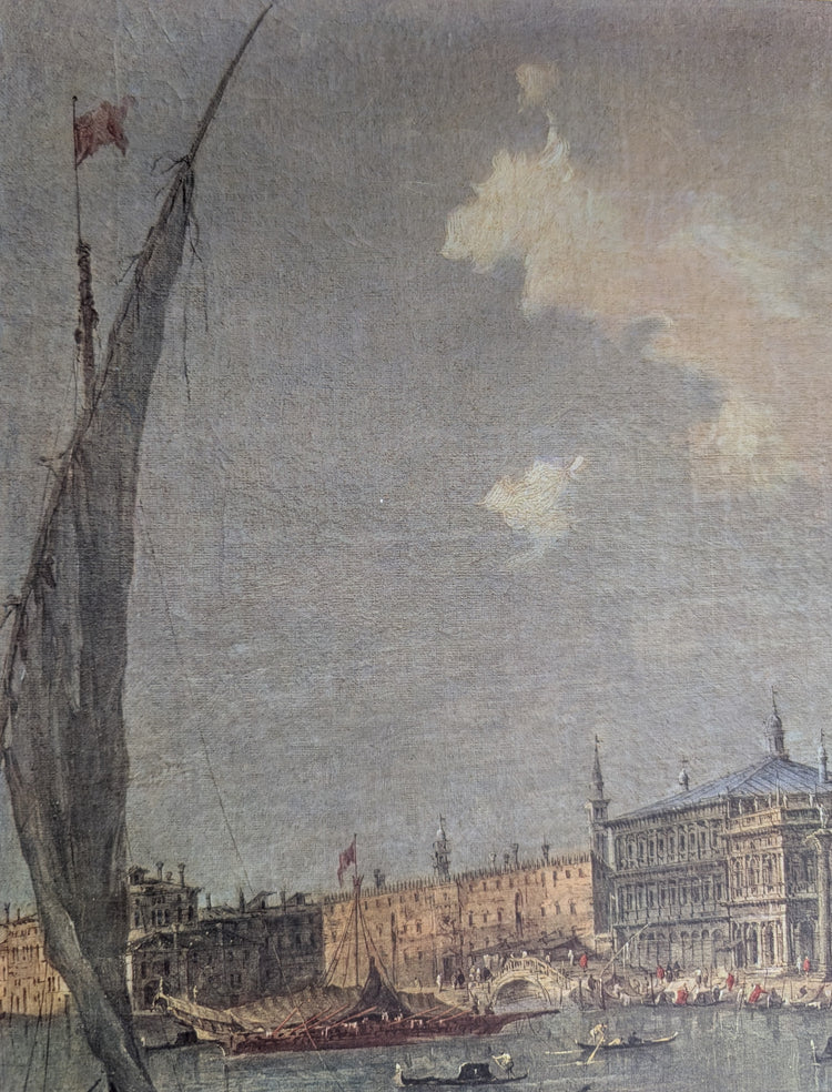 Venedig mit Dogenpalast by Francesco Guardi | Vintage Austrian Print | Grand Canal Cityscape Wall Art