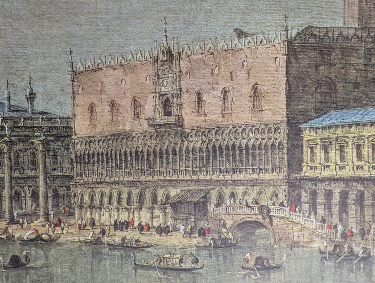Venedig mit Dogenpalast by Francesco Guardi | Vintage Austrian Print | Grand Canal Cityscape Wall Art