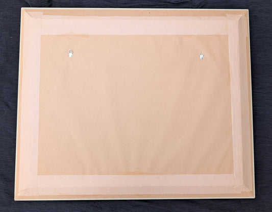 Framed Turner Flamingo Mirror Art | 1950s Mint Print | Acrylic Glazing | Frame with Minimal Wear