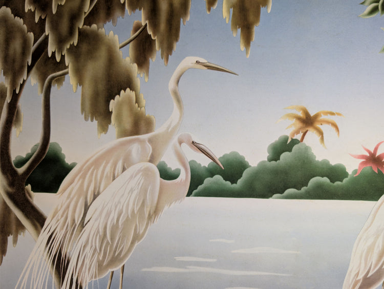 Turner Egrets | Premium Giclee Reproduction | Vintage Bird Art