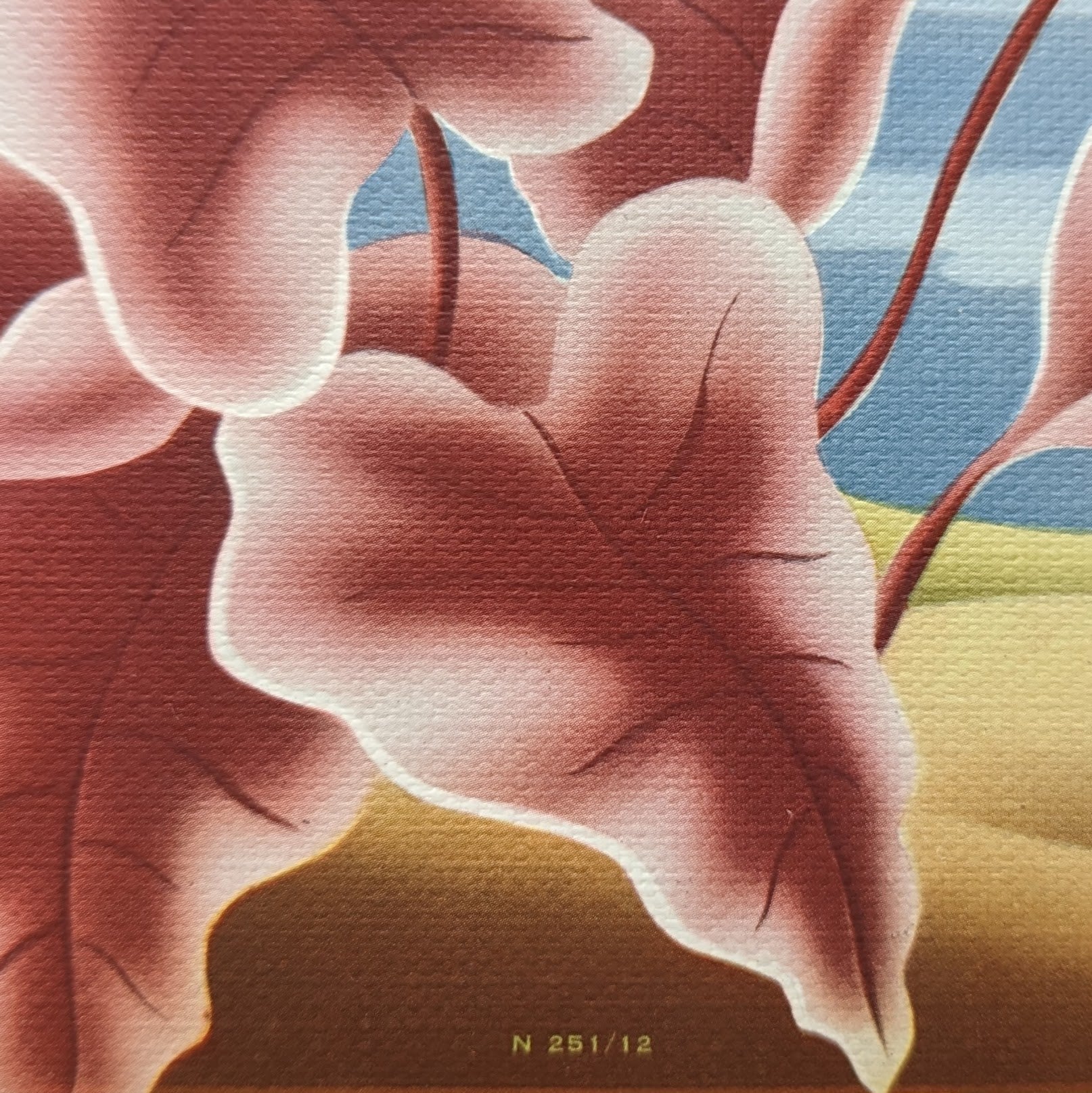 Vintage Flamingo Lithograph | A.T. Toran Art | Pink Flamingos